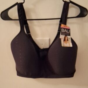 Bali Black Wireless Full-Coverage Support Bra